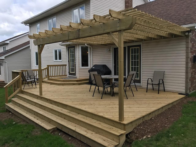 Deck With Pergola
